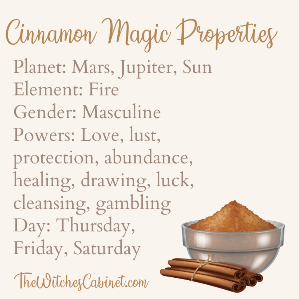 Cinnamon magic properties