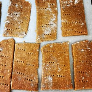 Graham crackers...first step in the s'mores bites samhain recipe